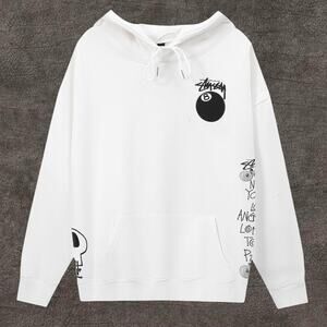 Stussy Men's White Hoodie